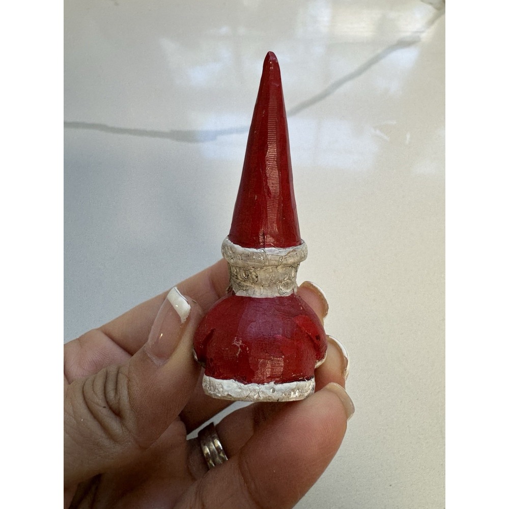 JIM SHORE MINI MINATURE SANTA FIGURE FIGURINE EARLY RARE 1990 2-5/8" HIGH GNOME - Picture 4 of 7